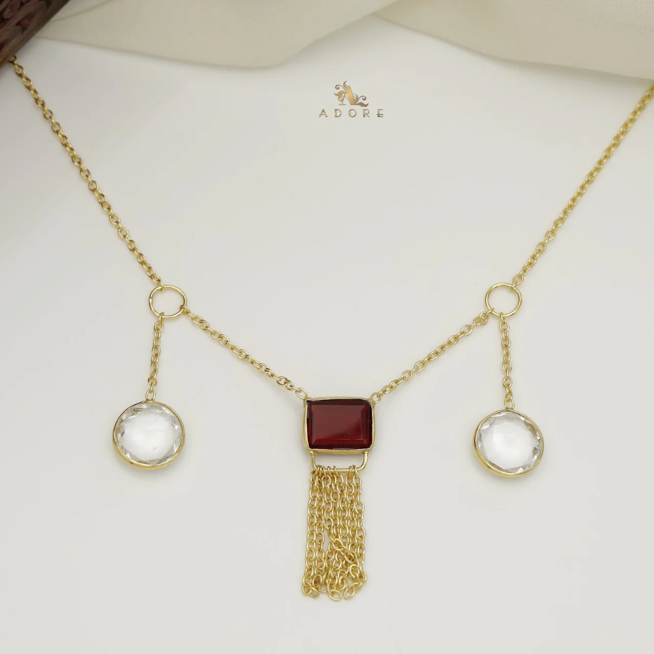 Ashbel 2 Round Glossy Neckpiece - Image 7