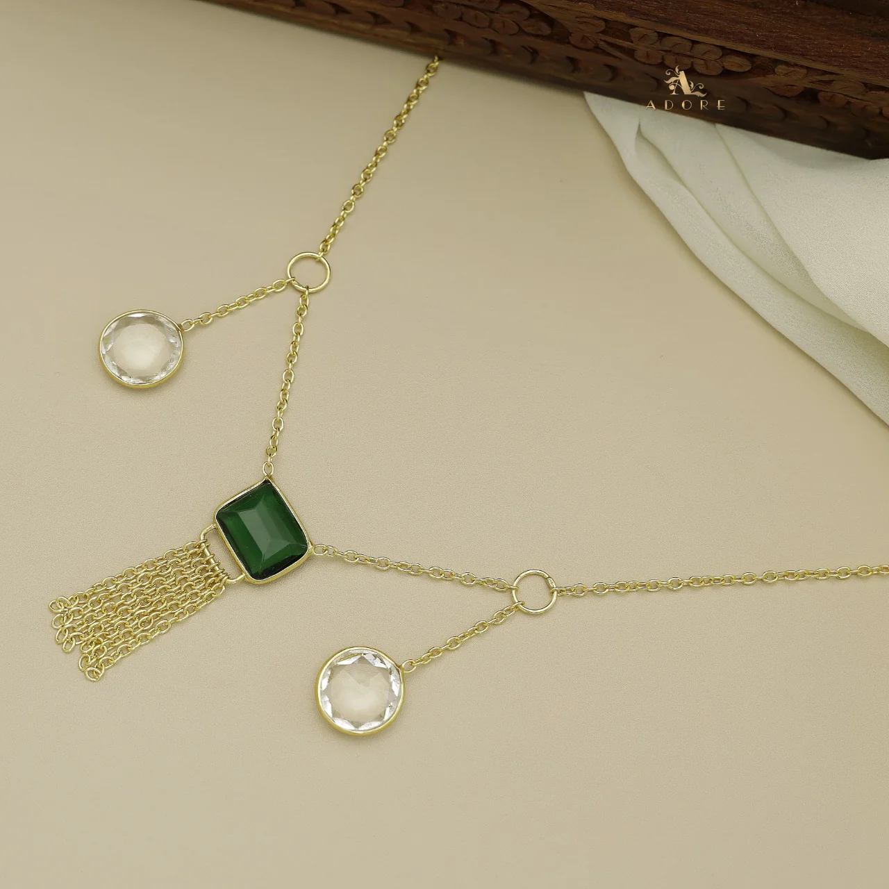 Ashbel 2 Round Glossy Neckpiece - Image 8