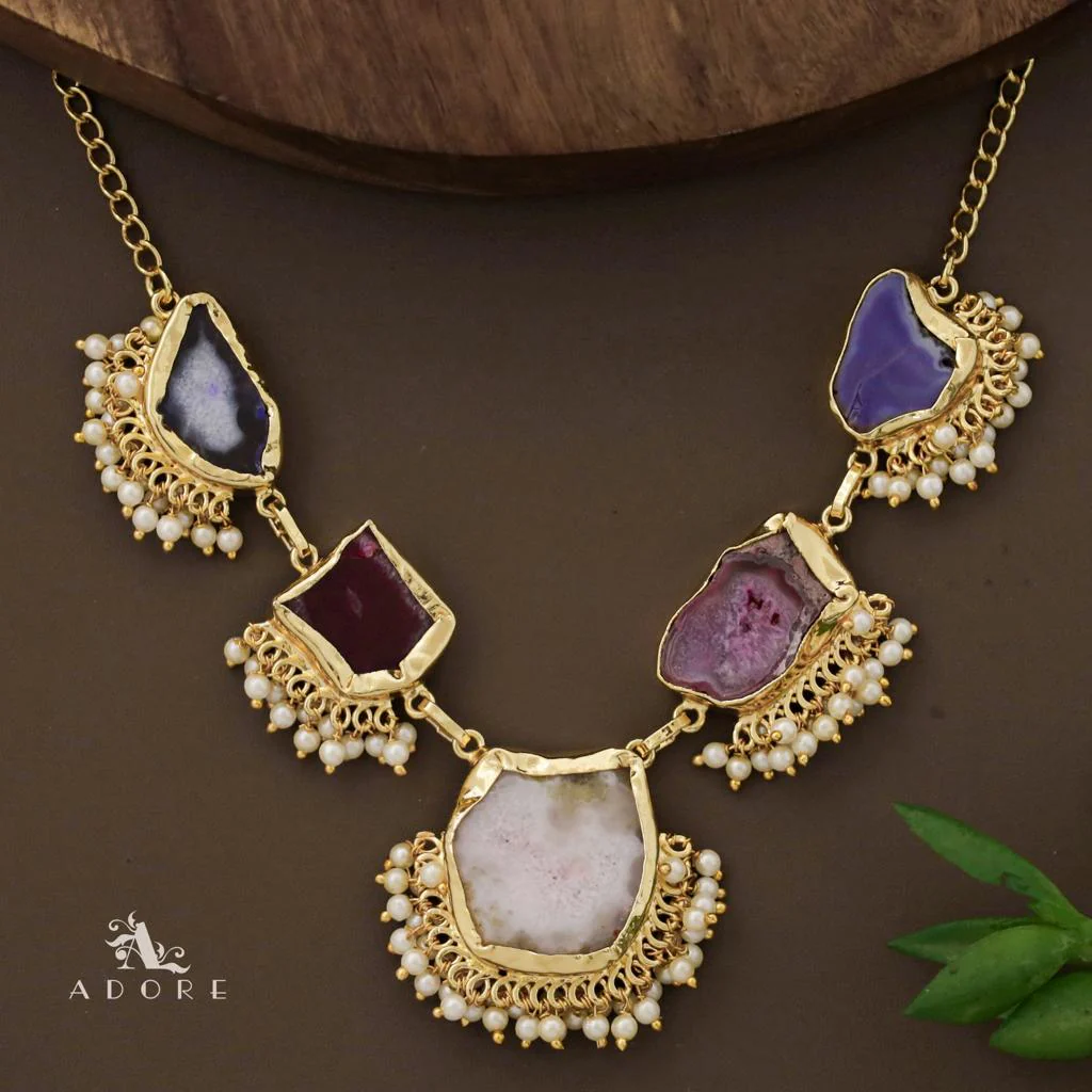 Aspeny Agate Pearl Neckpiece - Image 10