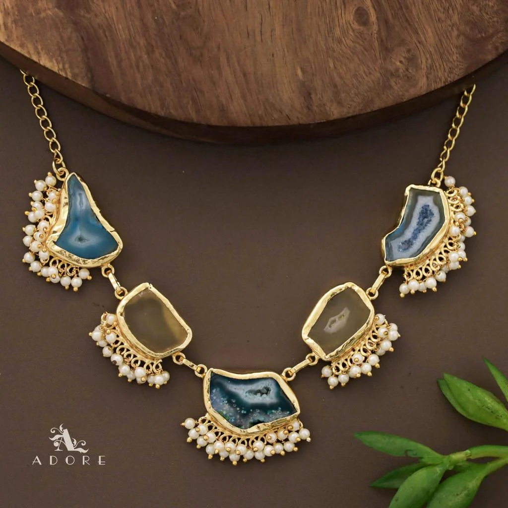 Aspeny Agate Pearl Neckpiece - Image 11