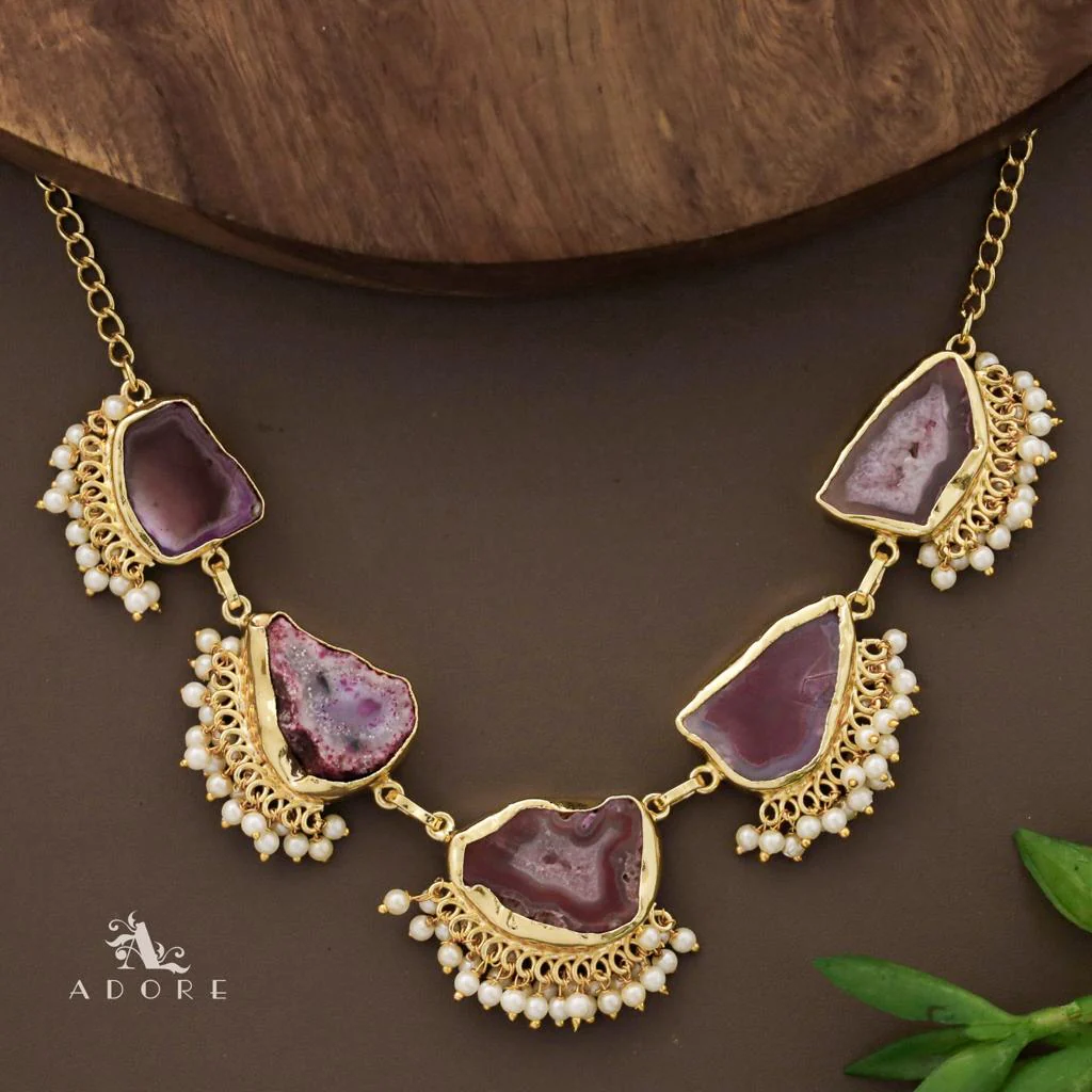 Aspeny Agate Pearl Neckpiece - Image 13