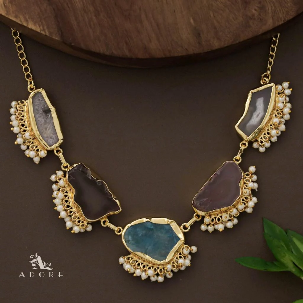 Aspeny Agate Pearl Neckpiece - Image 14