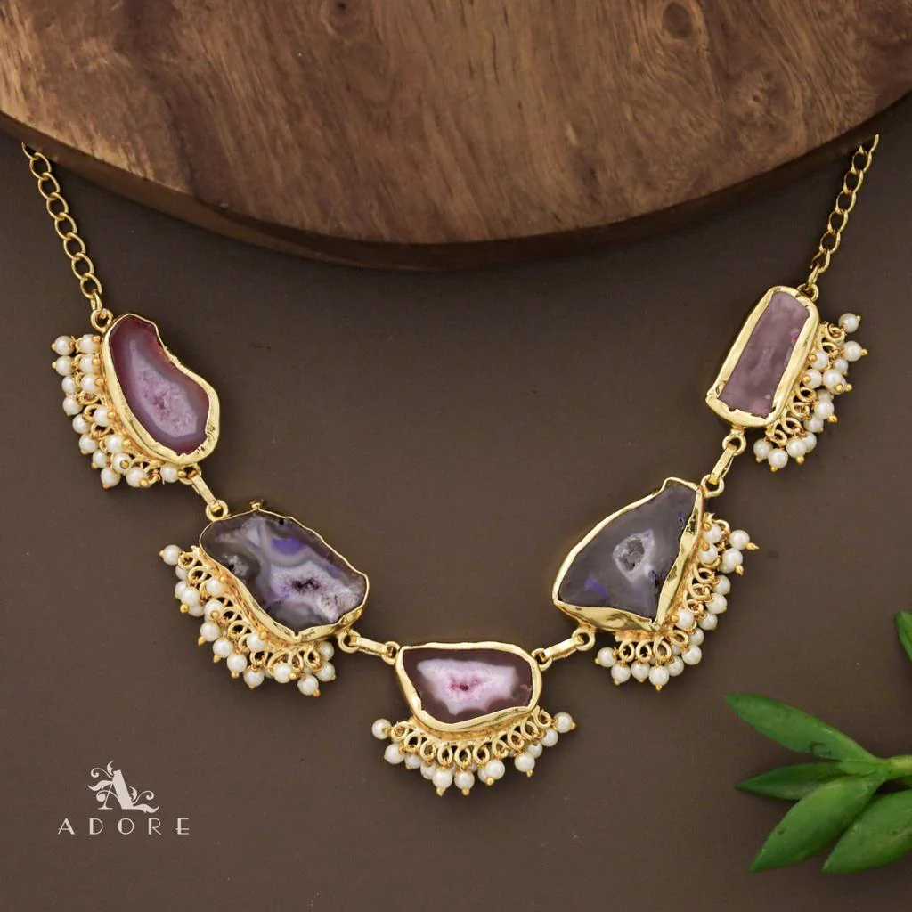 Aspeny Agate Pearl Neckpiece - Image 15