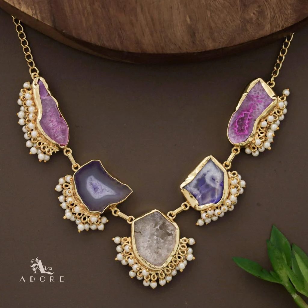 Aspeny Agate Pearl Neckpiece - Image 17
