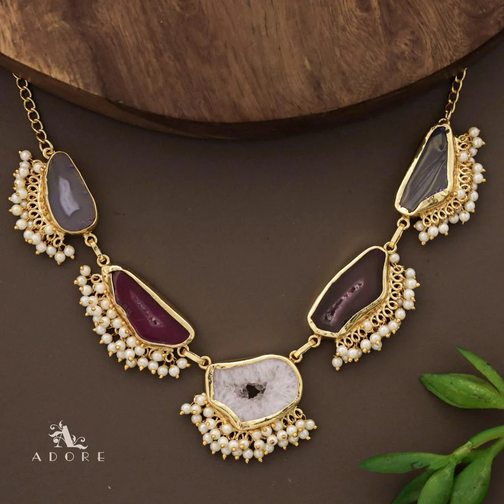 Aspeny Agate Pearl Neckpiece - Image 20