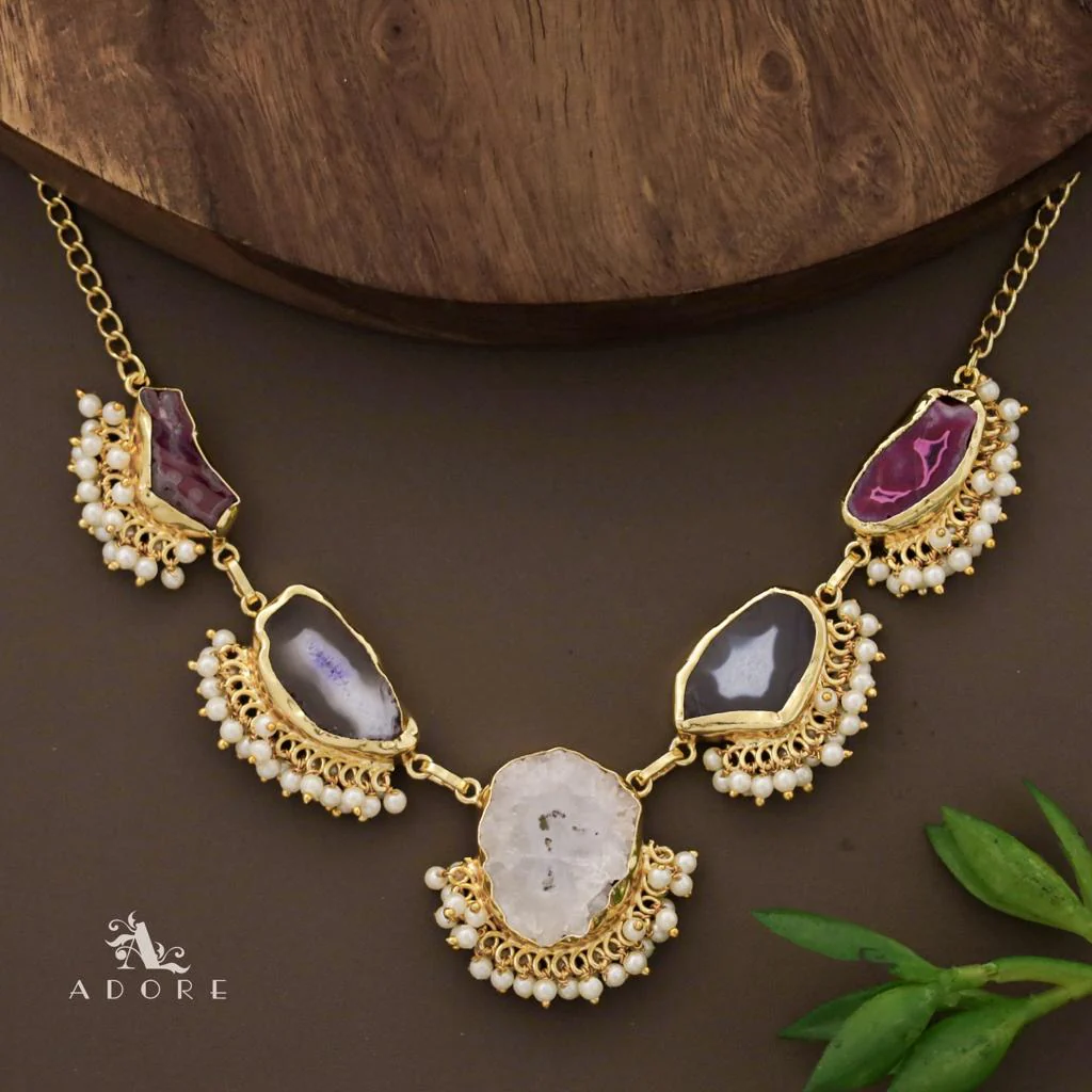 Aspeny Agate Pearl Neckpiece - Image 21