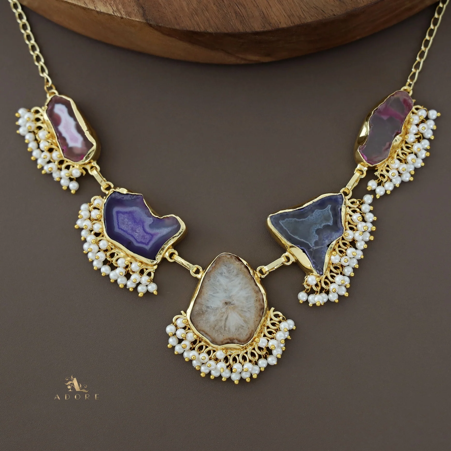 Aspeny Agate Pearl Neckpiece - Image 22