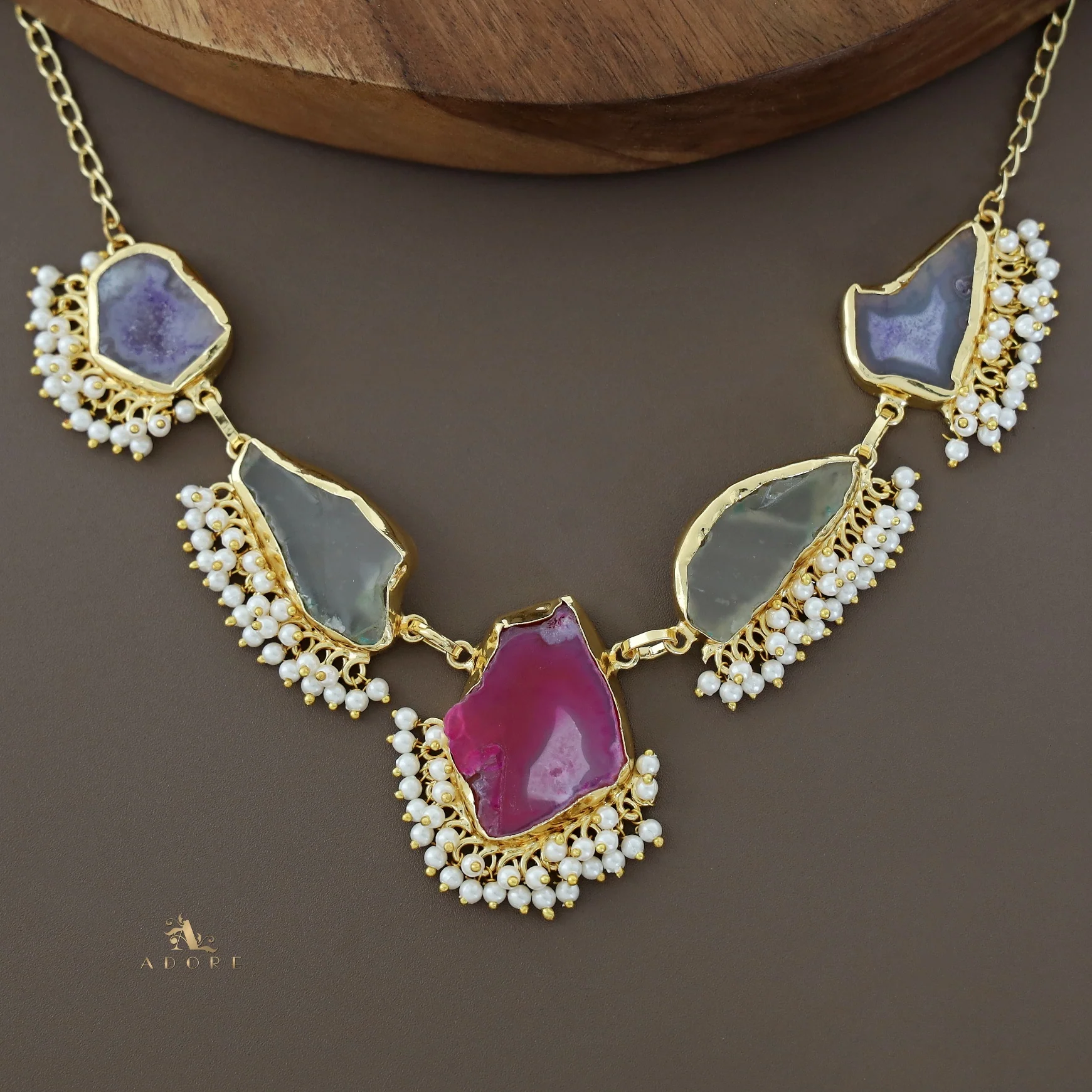 Aspeny Agate Pearl Neckpiece - Image 24