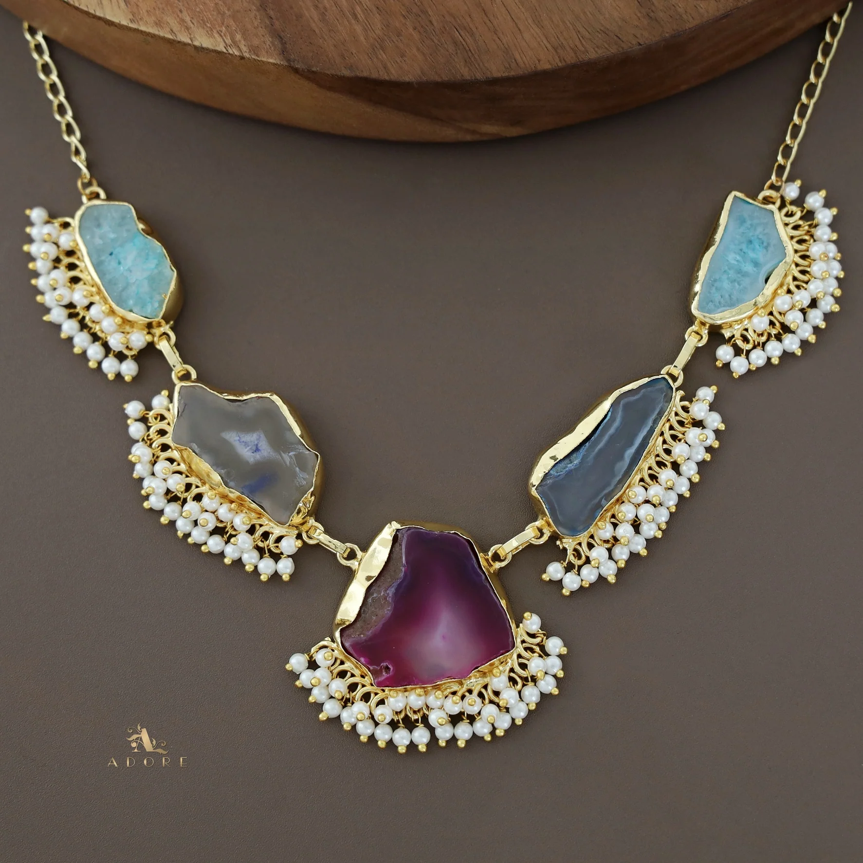 Aspeny Agate Pearl Neckpiece - Image 25