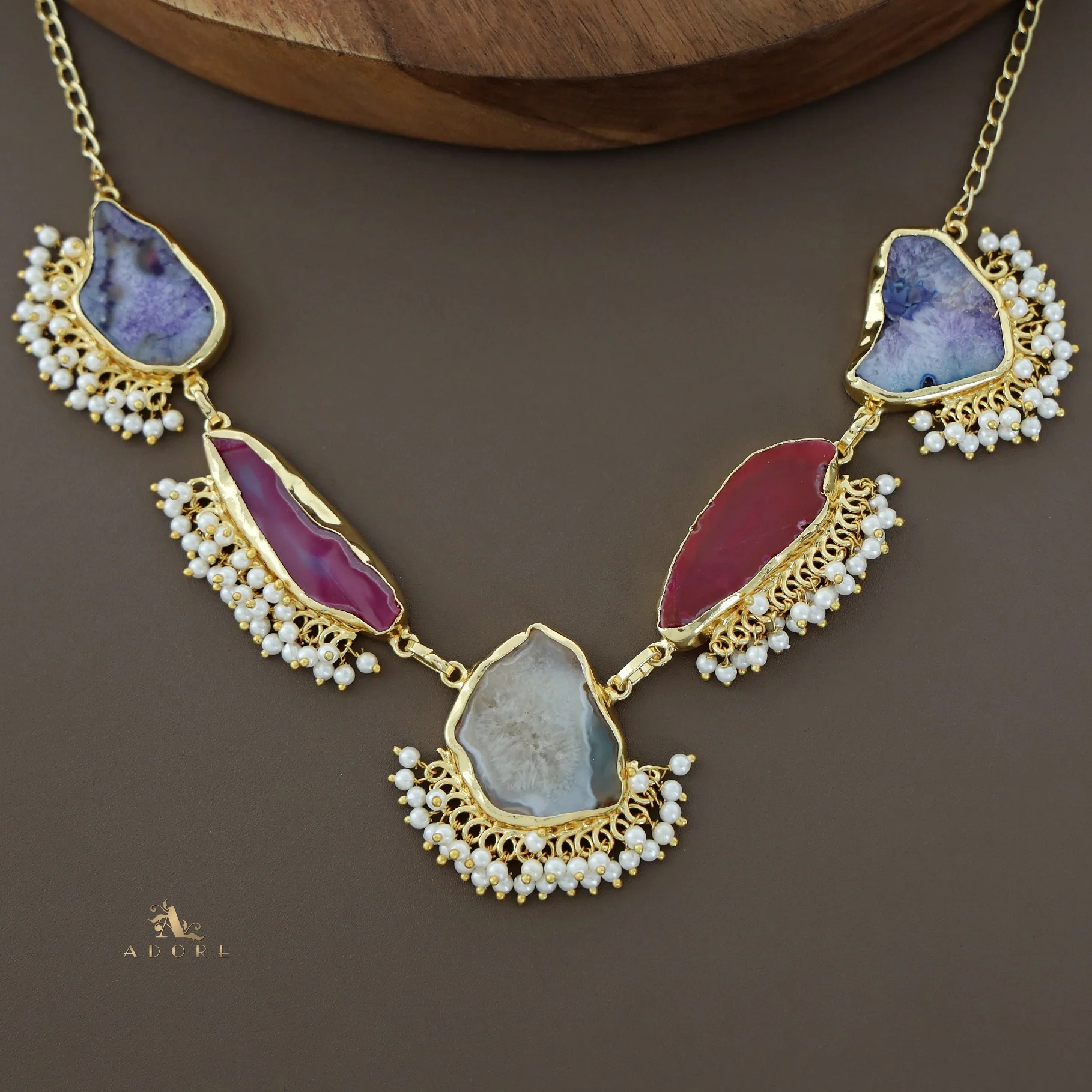 Aspeny Agate Pearl Neckpiece - Image 26