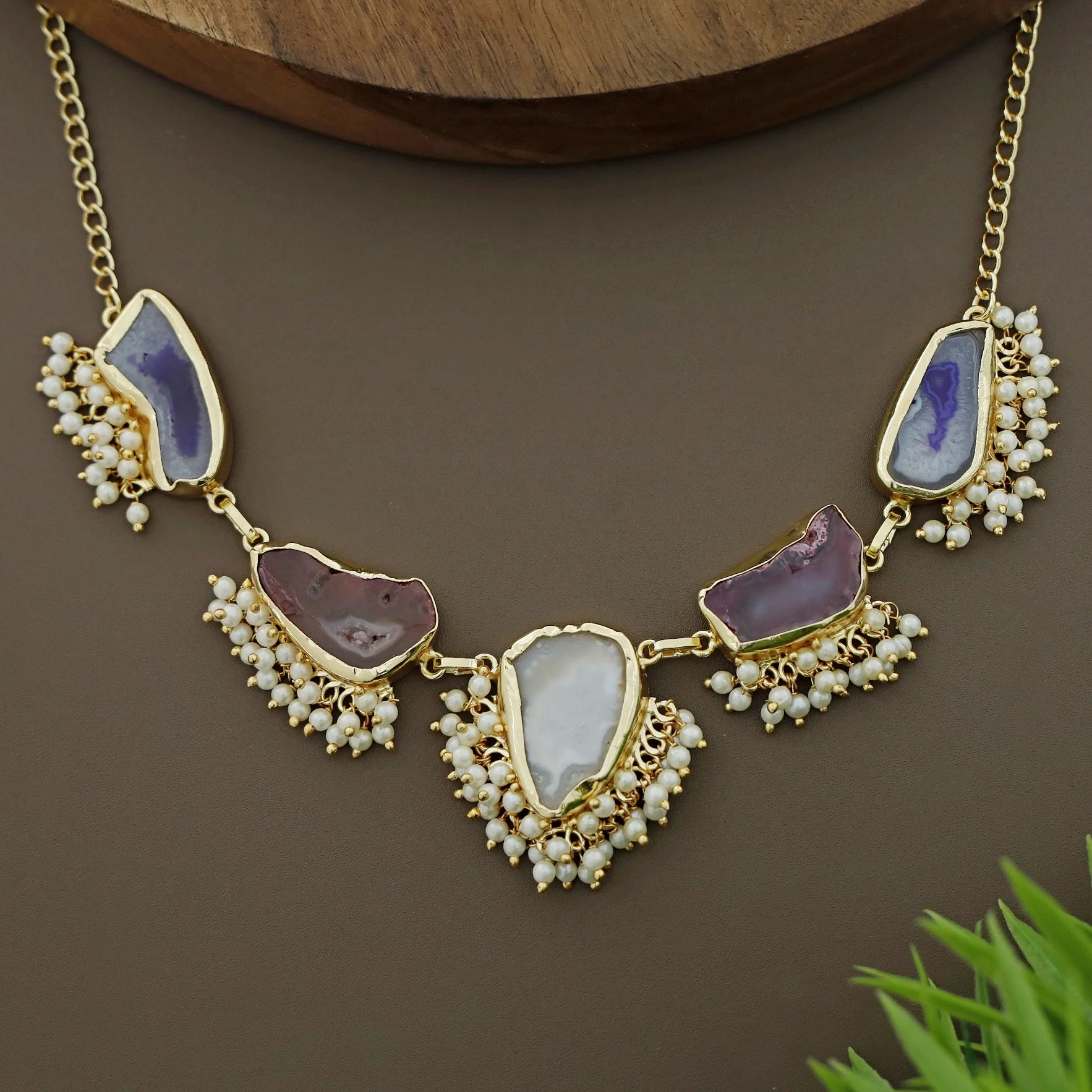 Aspeny Agate Pearl Neckpiece - Image 28