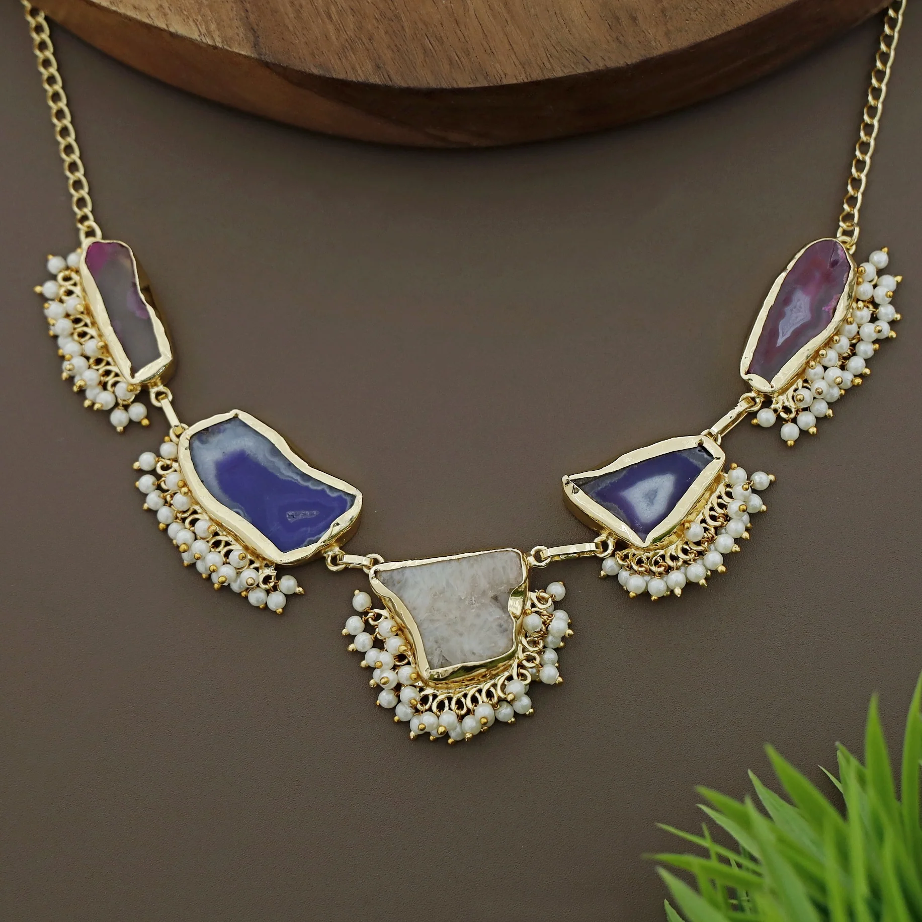 Aspeny Agate Pearl Neckpiece - Image 31