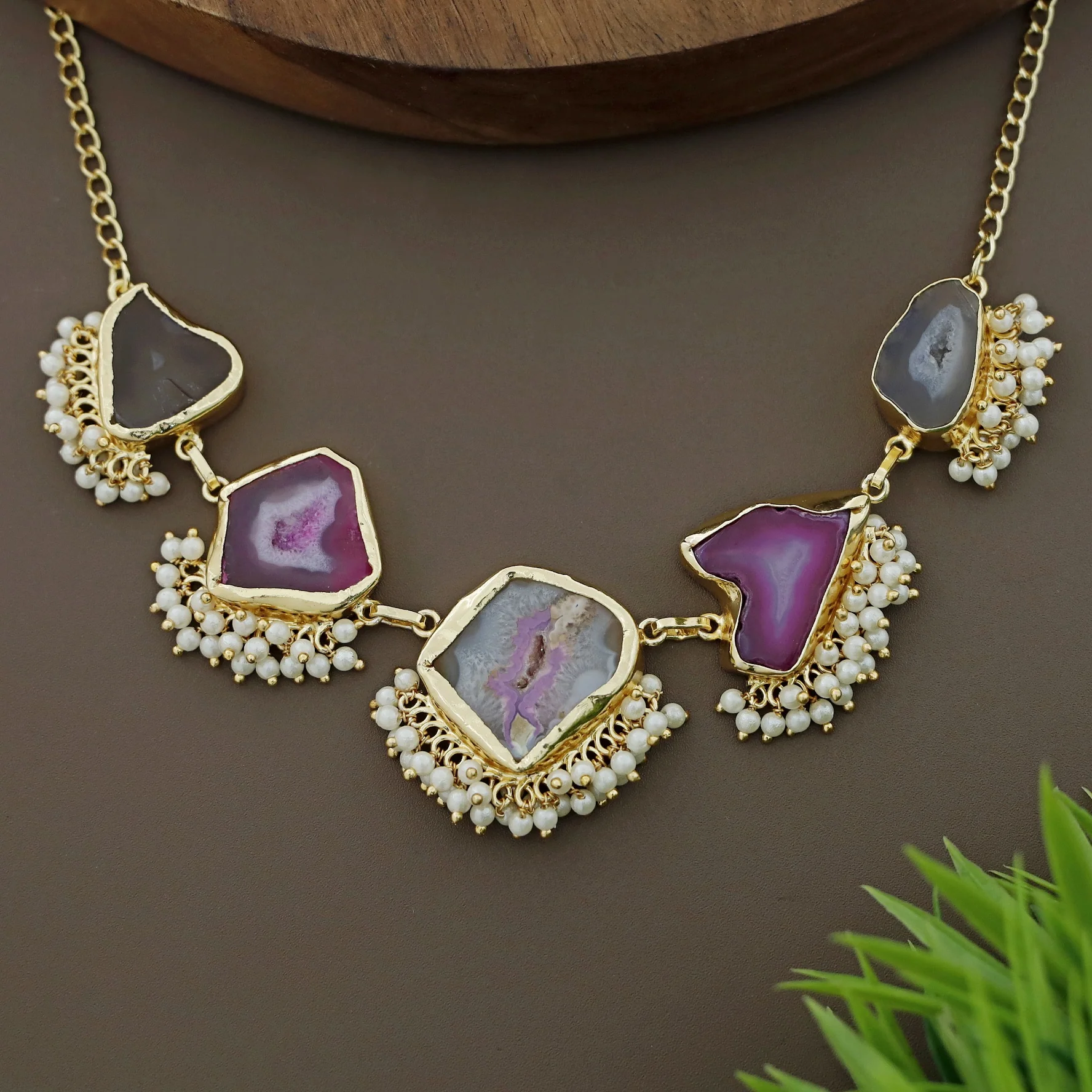 Aspeny Agate Pearl Neckpiece - Image 32