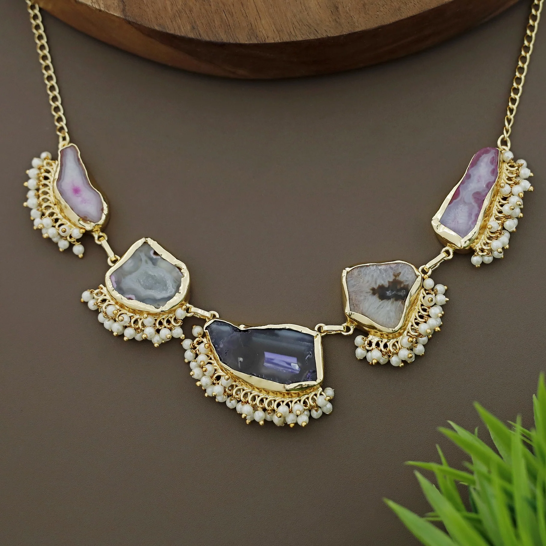 Aspeny Agate Pearl Neckpiece - Image 33