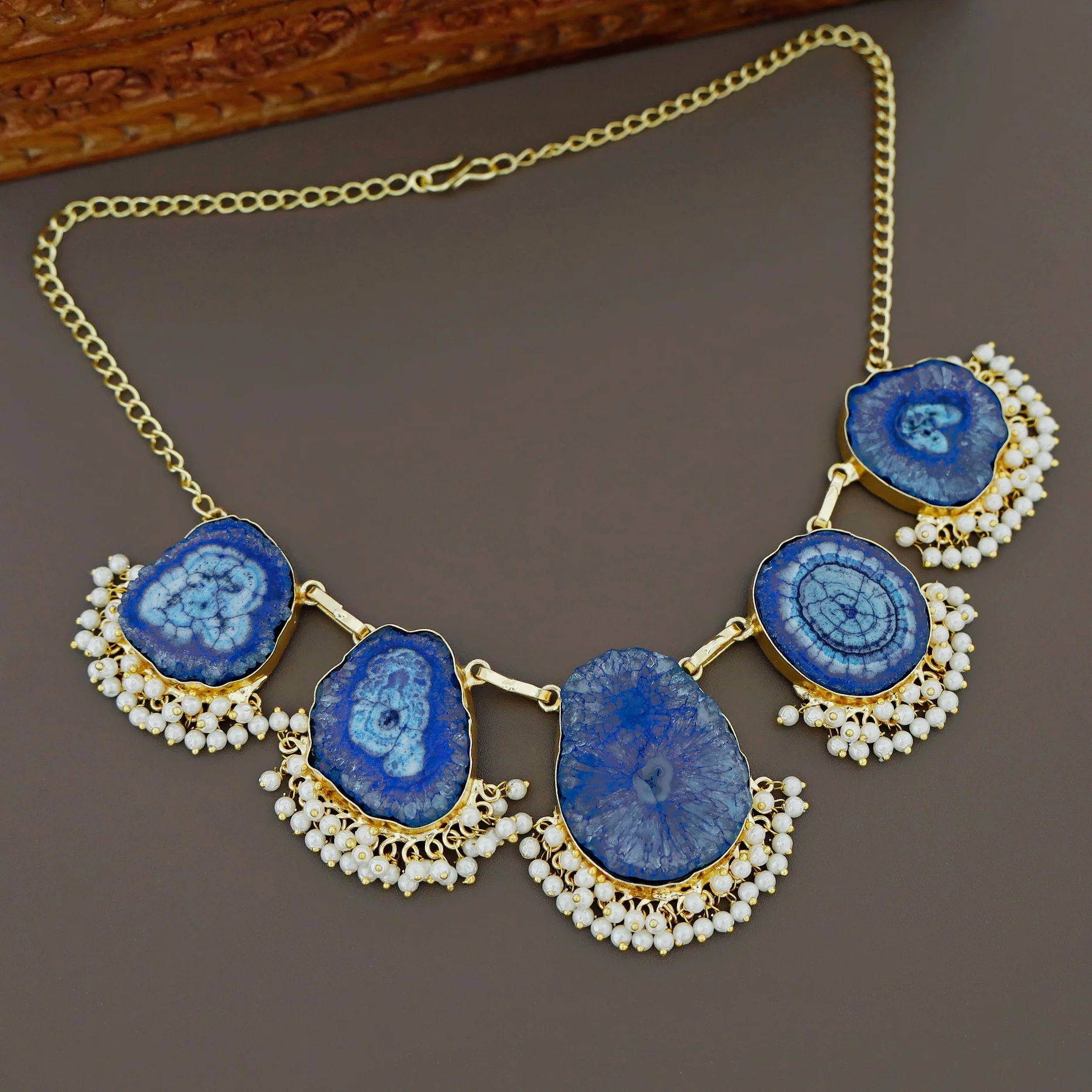 Aspeny Agate Pearl Neckpiece - Image 37