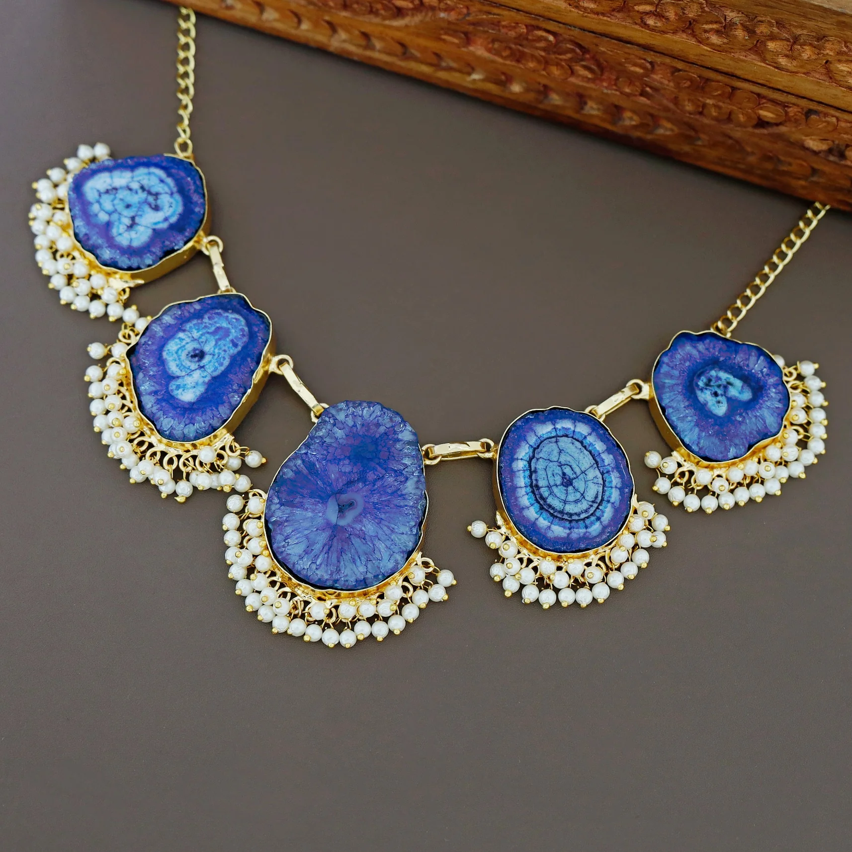 Aspeny Agate Pearl Neckpiece - Image 38