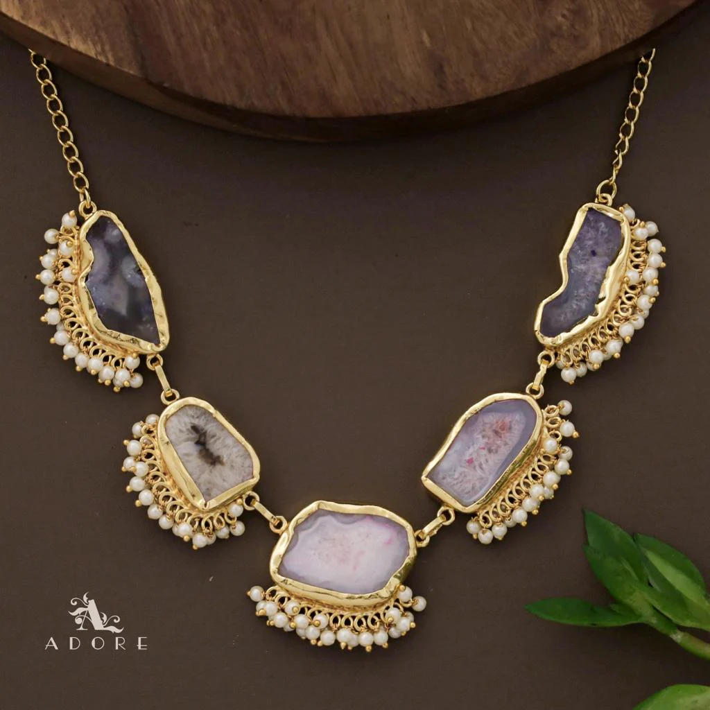 Aspeny Agate Pearl Neckpiece - Image 8