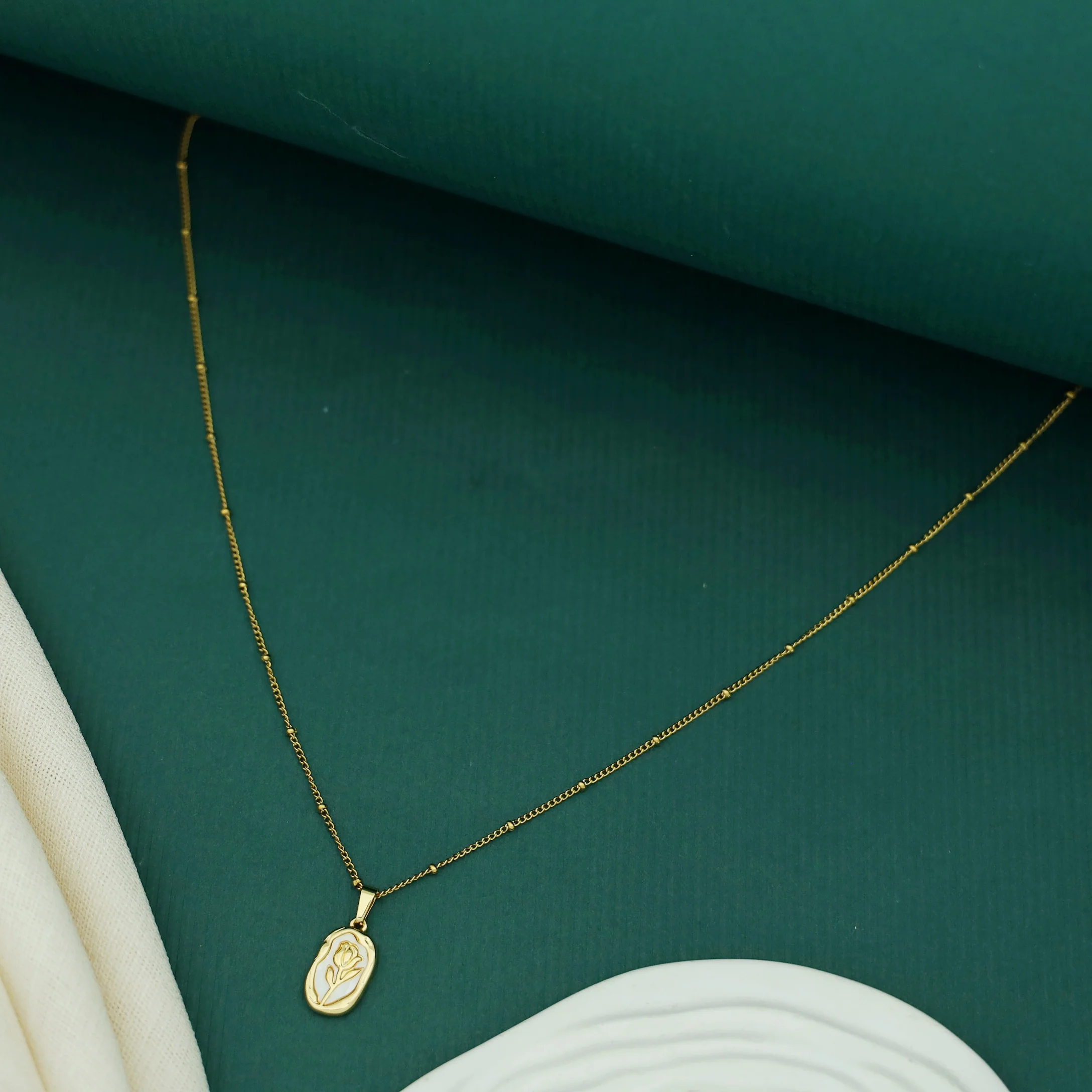 Azalea Rose Frame Neckpiece - Image 3
