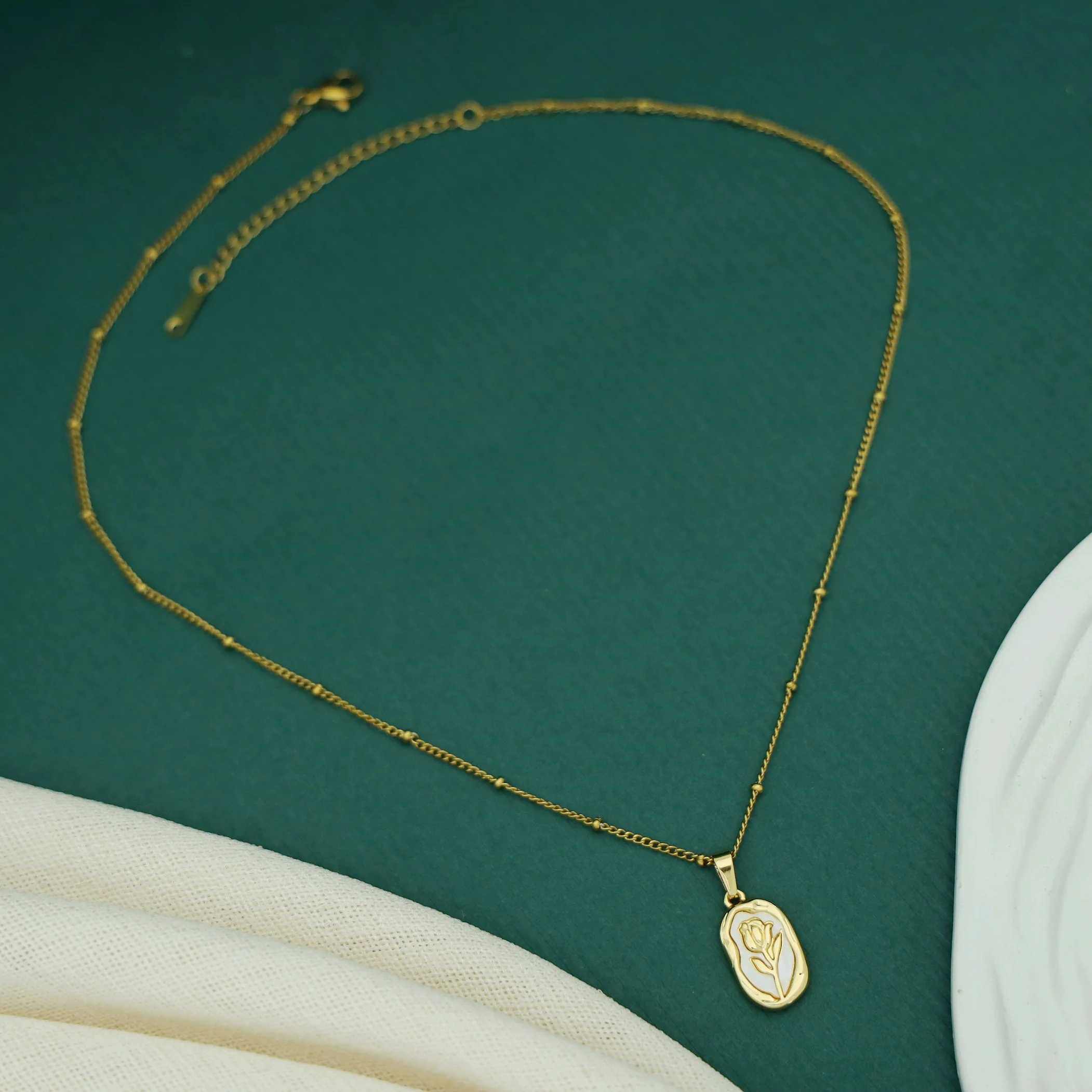 Azalea Rose Frame Neckpiece - Image 4