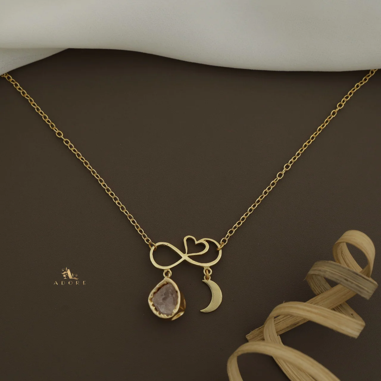 Azaria Raw Stone + Moon Neckpiece - Image 3
