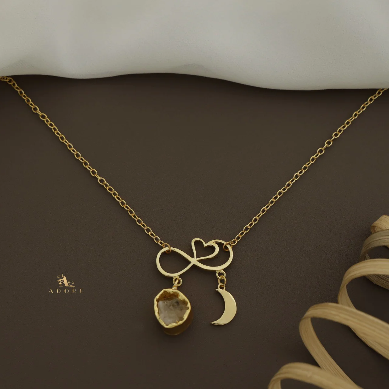 Azaria Raw Stone + Moon Neckpiece - Image 6