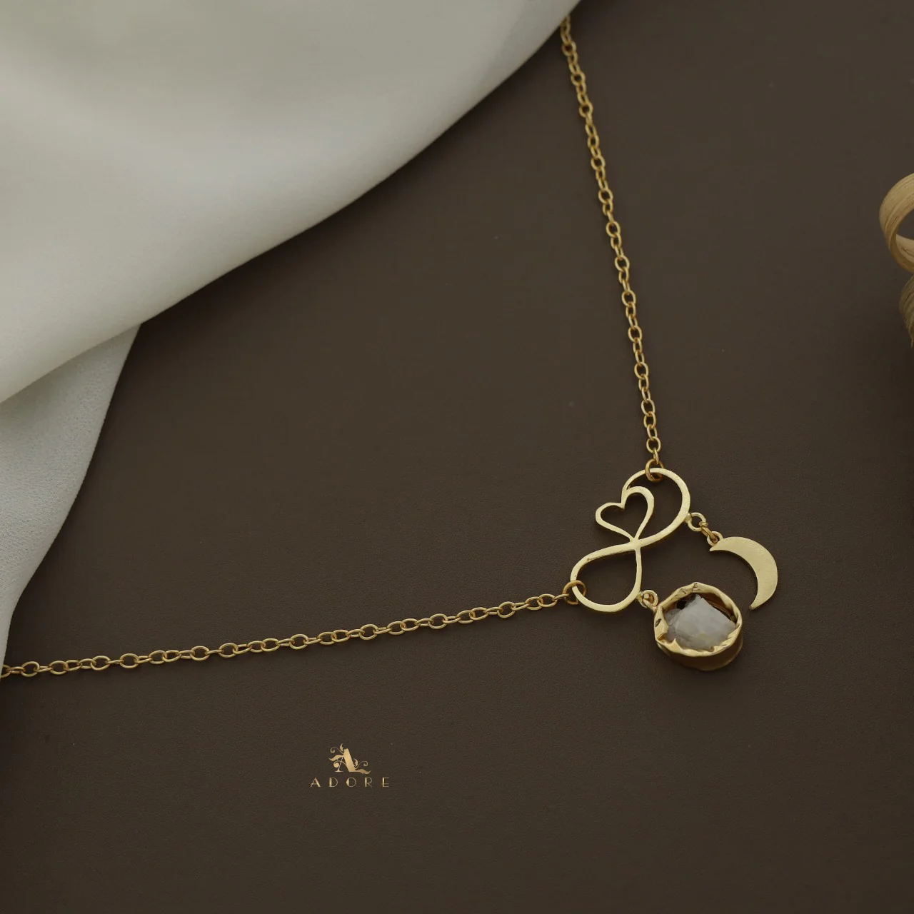 Azaria Raw Stone + Moon Neckpiece - Image 7