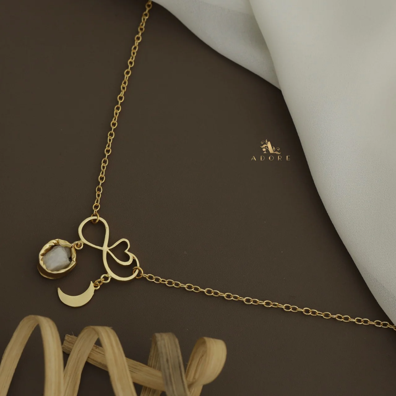 Azaria Raw Stone + Moon Neckpiece - Image 8