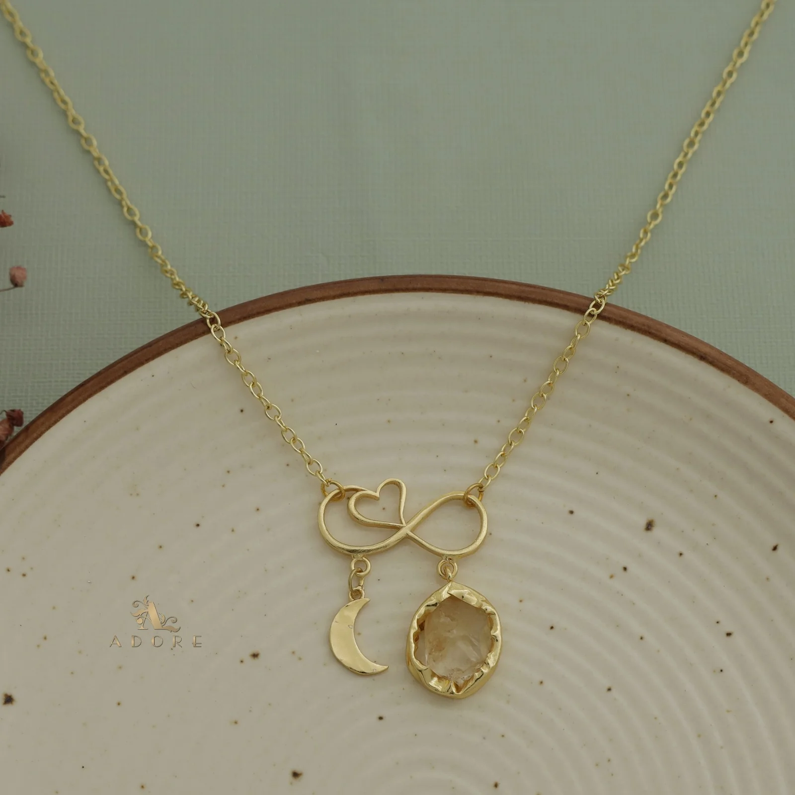 Azaria Raw Stone + Moon Neckpiece - Image 9