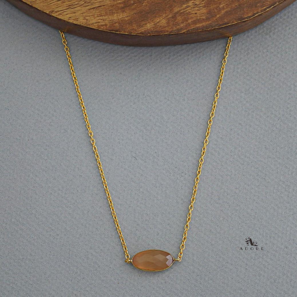 Azara Glossy Oval Short Neckpiece - Image 10