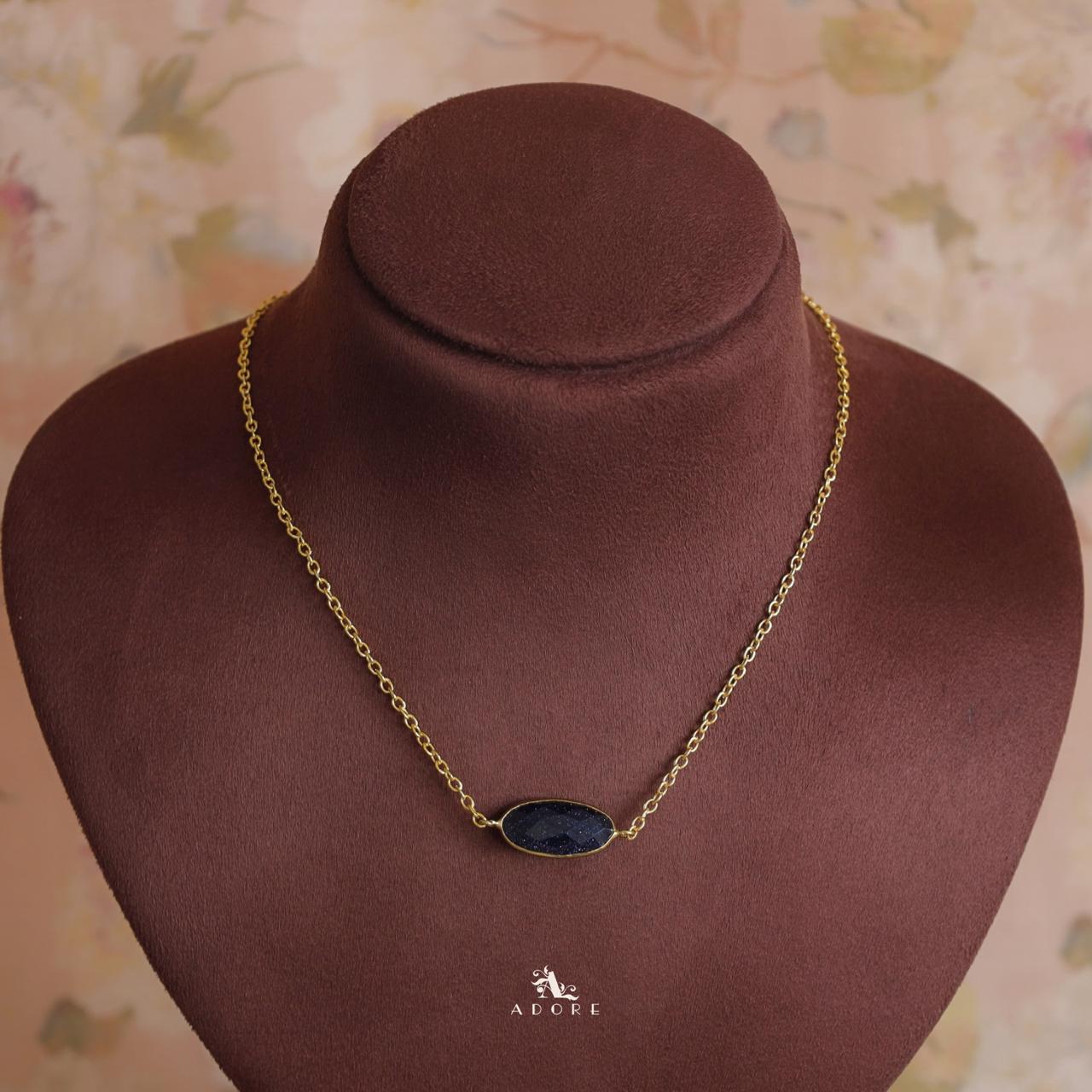 Azara Glossy Oval Short Neckpiece - Image 11