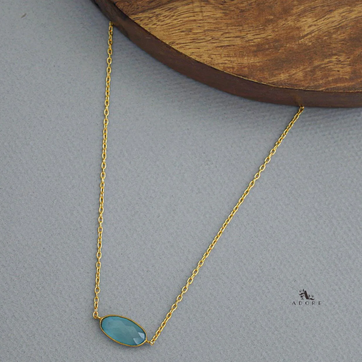Azara Glossy Oval Short Neckpiece - Image 14