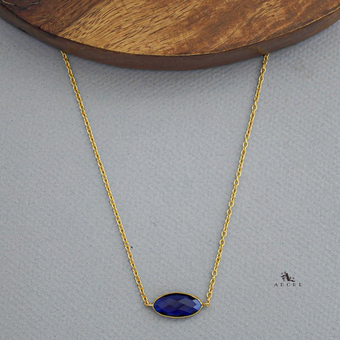 Azara Glossy Oval Short Neckpiece - Image 15