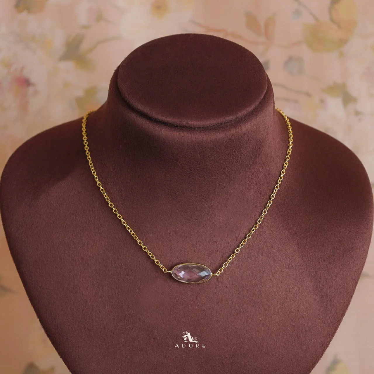Azara Glossy Oval Short Neckpiece - Image 16