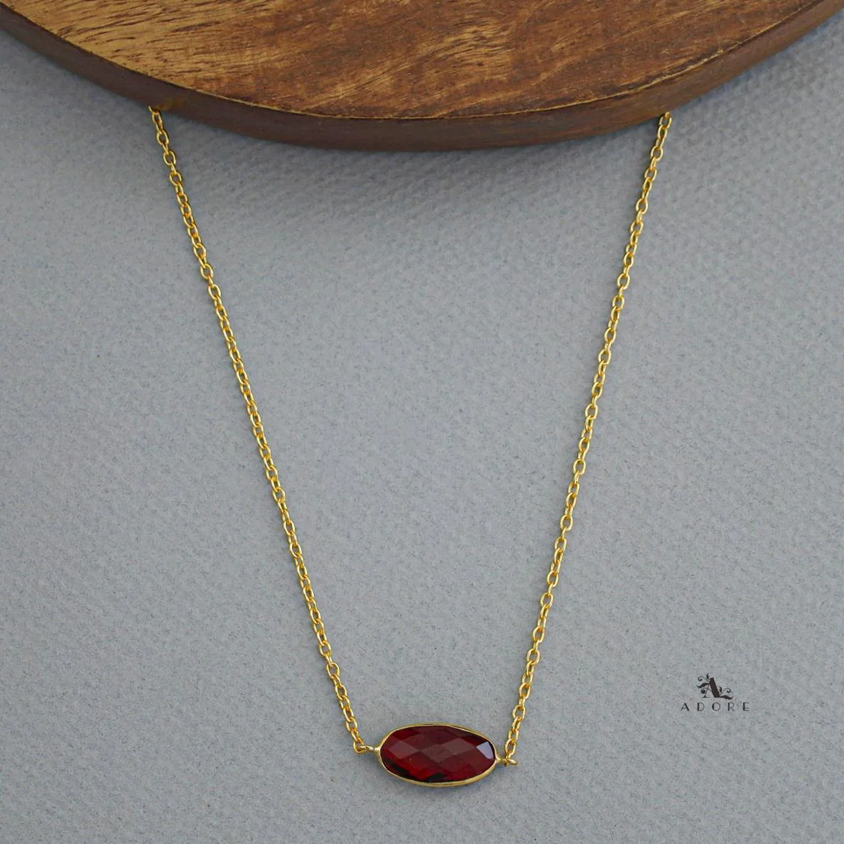 Azara Glossy Oval Short Neckpiece - Image 20