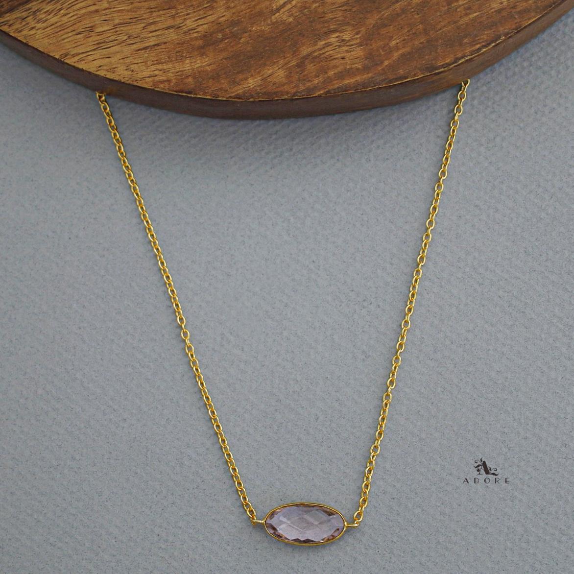 Azara Glossy Oval Short Neckpiece - Image 25