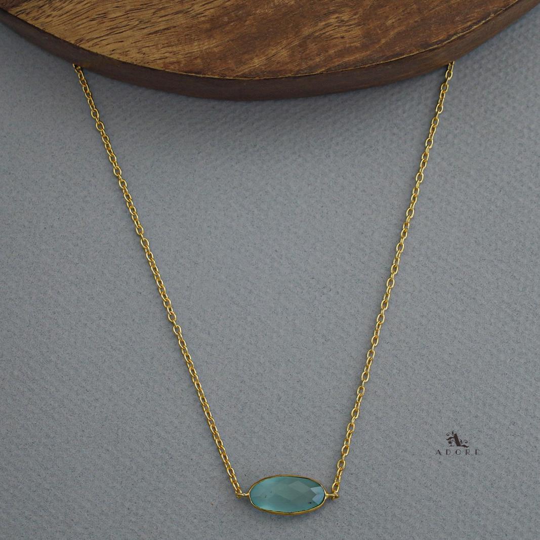 Azara Glossy Oval Short Neckpiece - Image 26