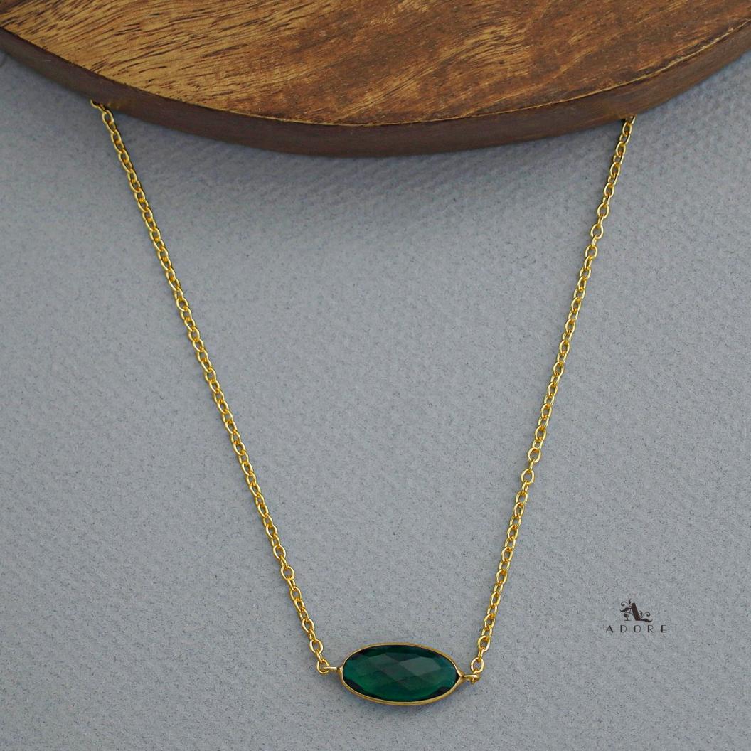 Azara Glossy Oval Short Neckpiece - Image 7