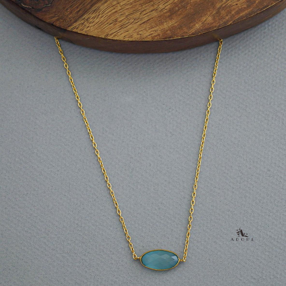 Azara Glossy Oval Short Neckpiece - Image 9