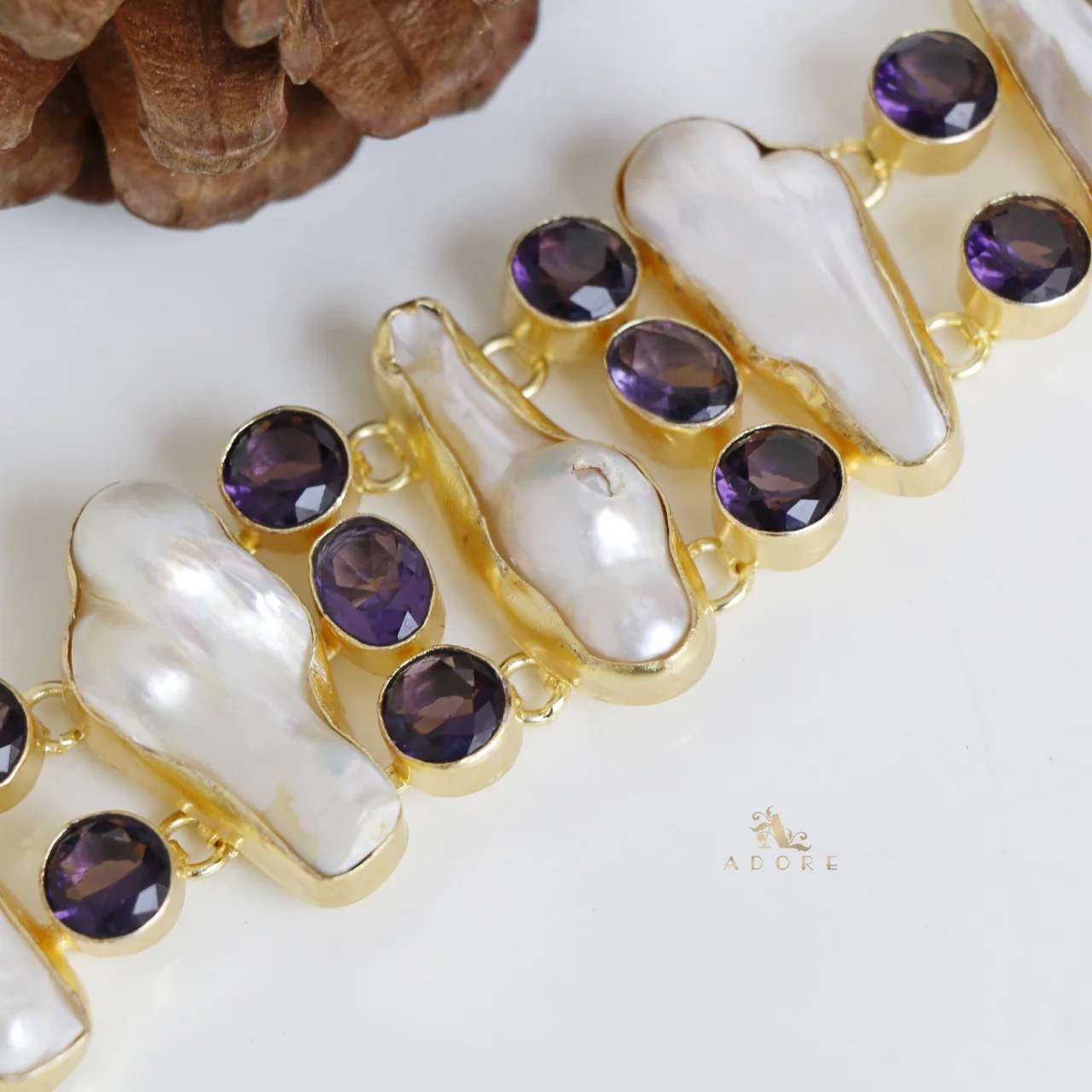 Baroque Pearl Skydive Choker - Image 5