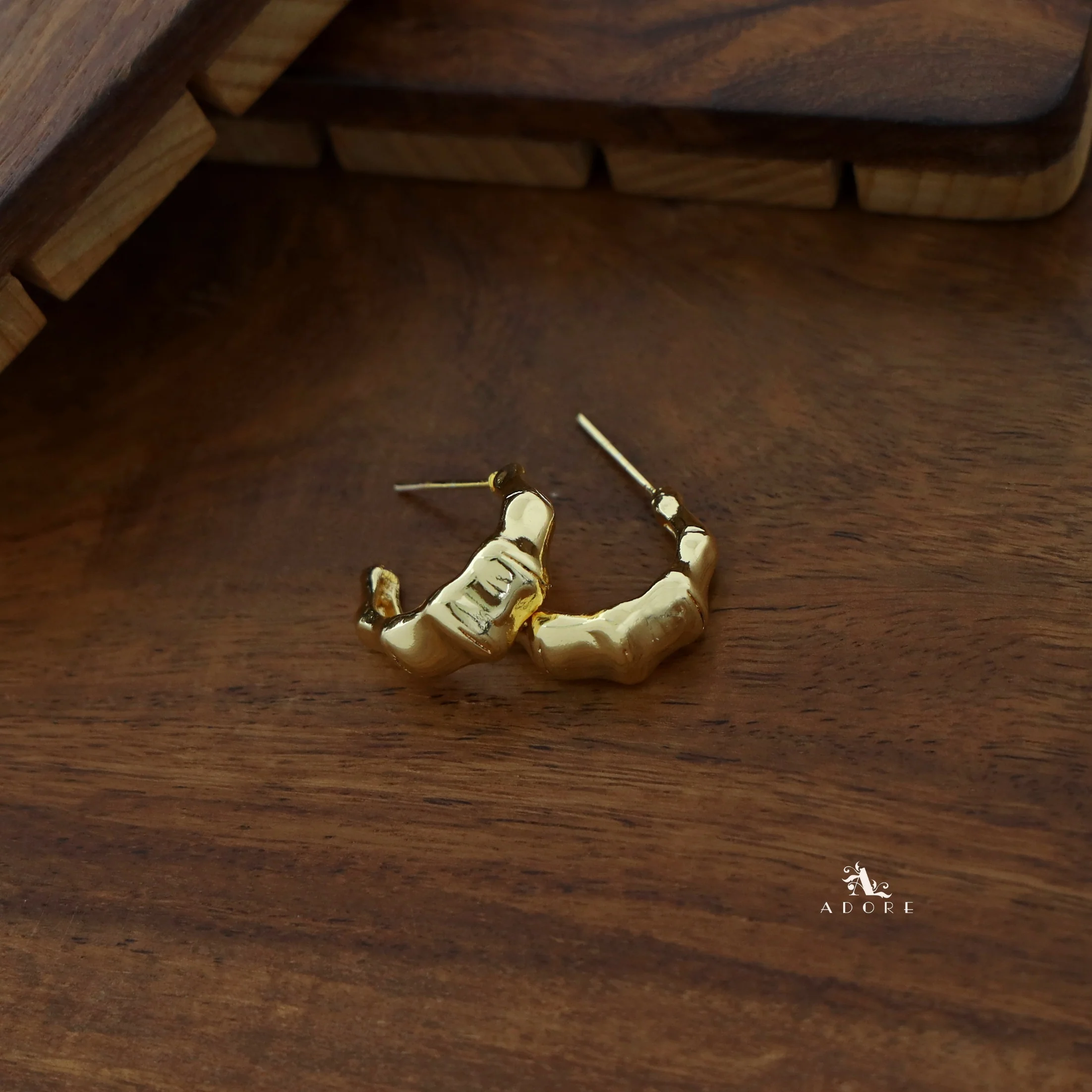 Becca Golden Bold Hoop - Image 3