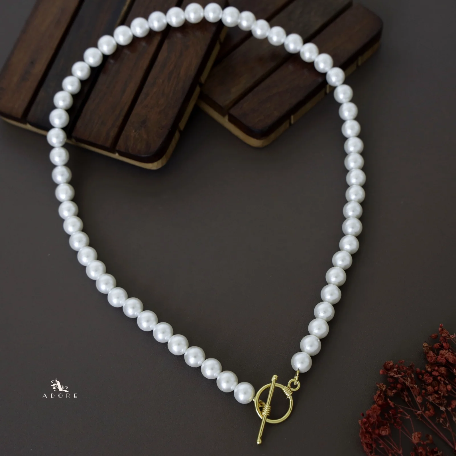 Bella Dona Ring Pearl Neckpiece - Image 3