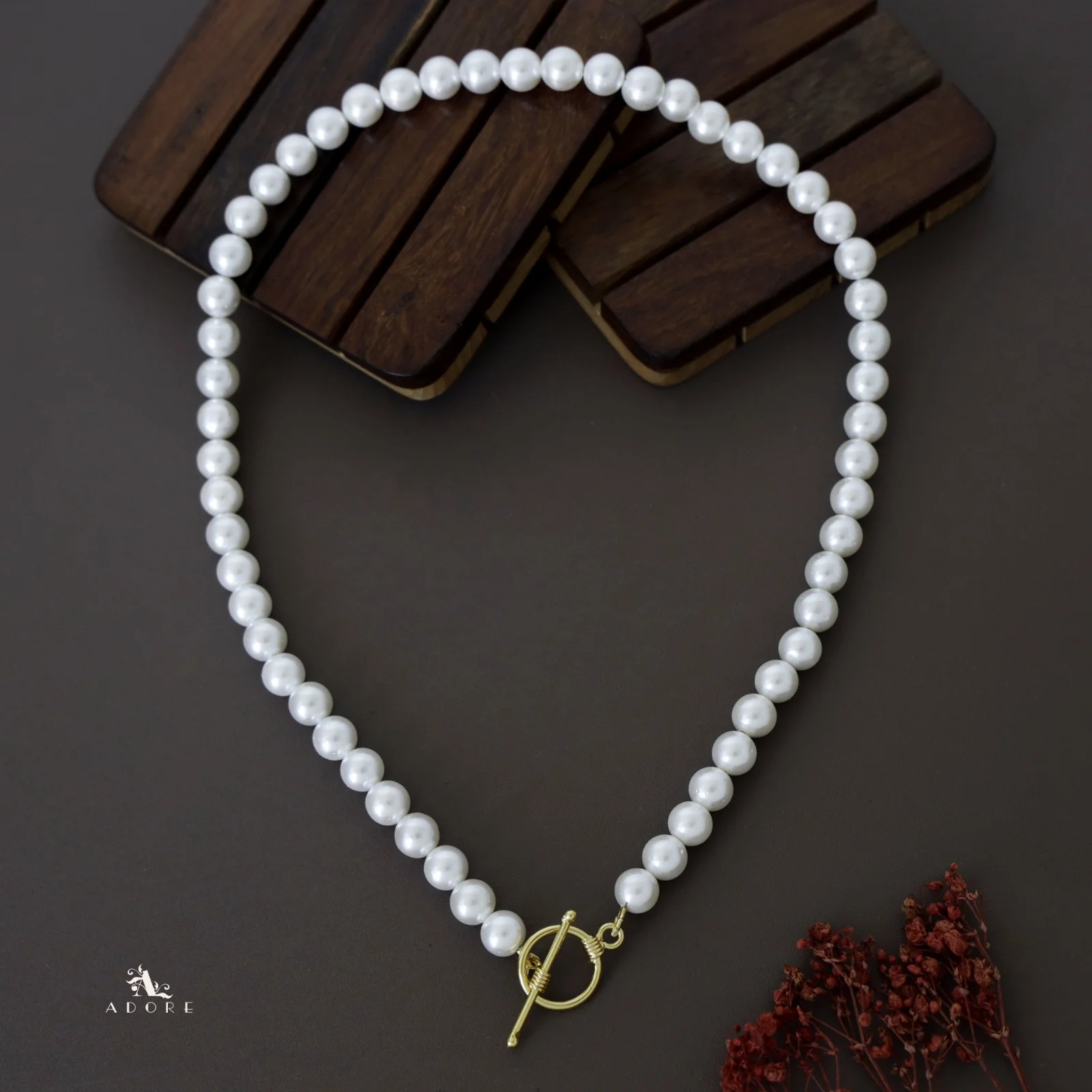 Bella Dona Ring Pearl Neckpiece - Image 5