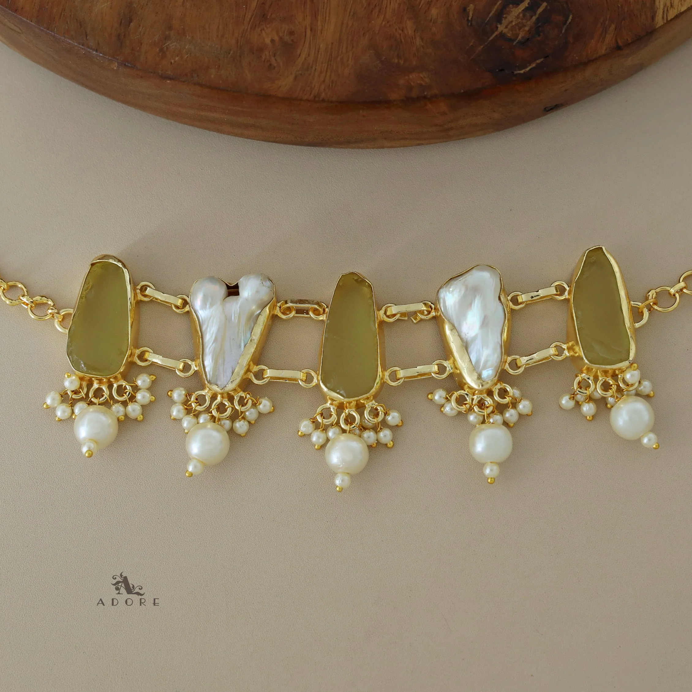 Bethany Raw Stone With Baroque Choker - Image 32