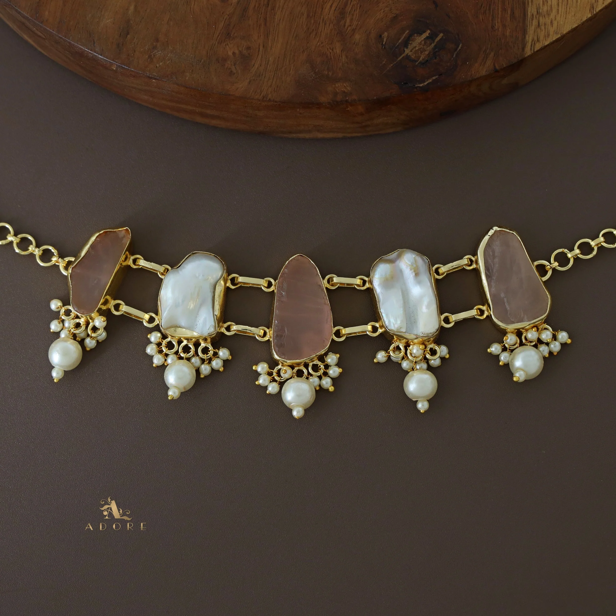 Bethany Raw Stone With Baroque Choker - Image 33