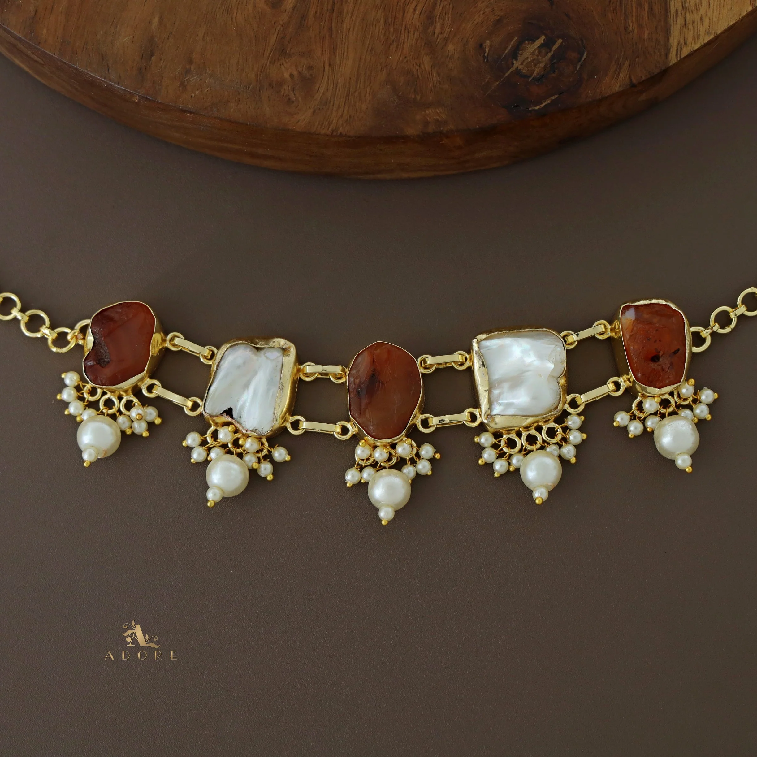 Bethany Raw Stone With Baroque Choker - Image 34