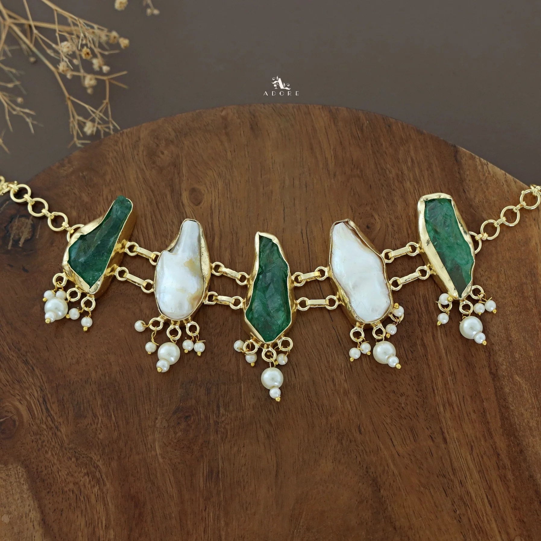 Bethany Raw Stone With Baroque Choker - Image 37