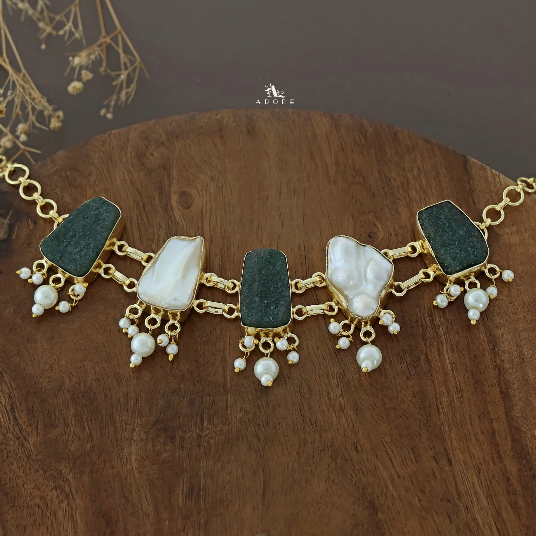 Bethany Raw Stone With Baroque Choker - Image 39