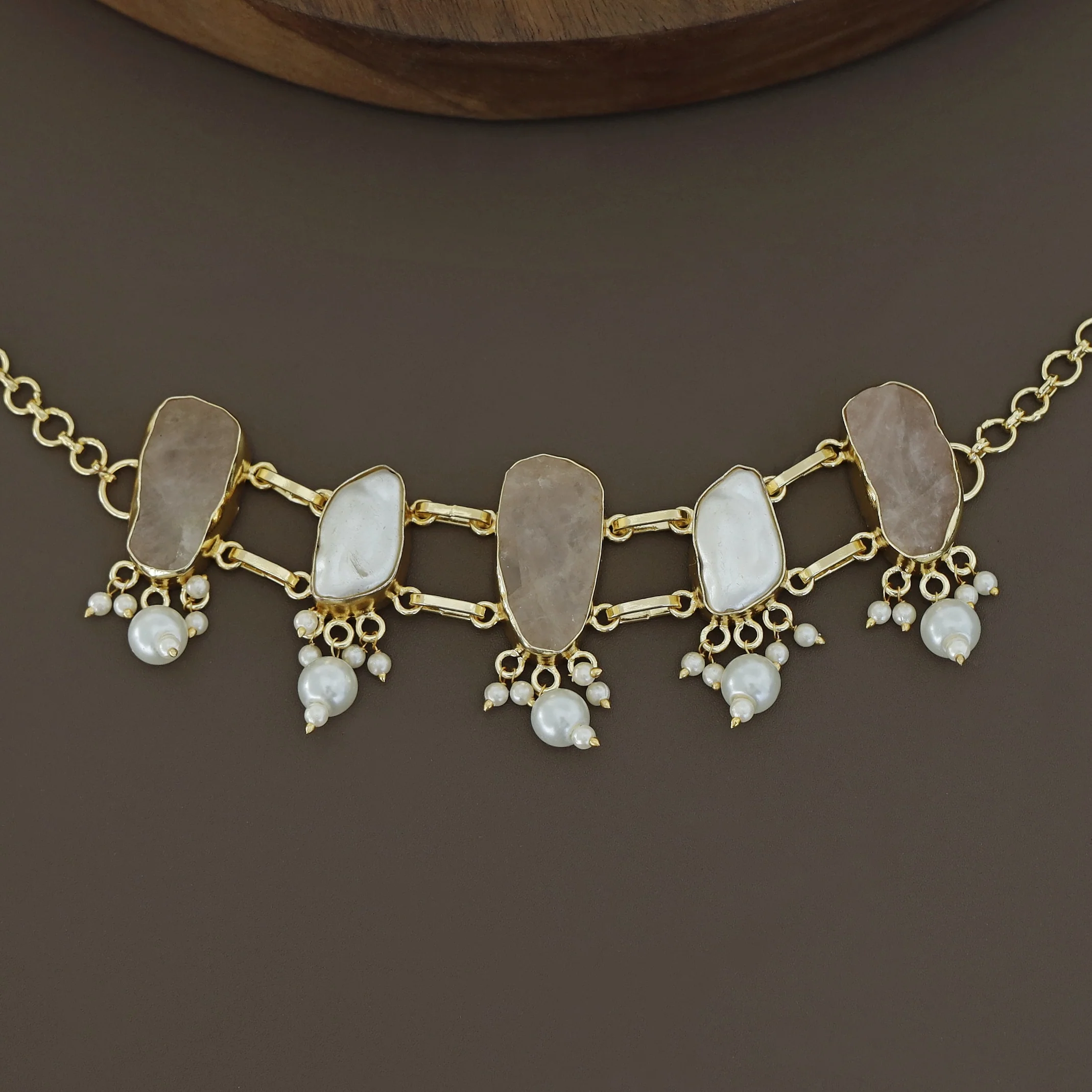 Bethany Raw Stone With Baroque Choker - Image 43