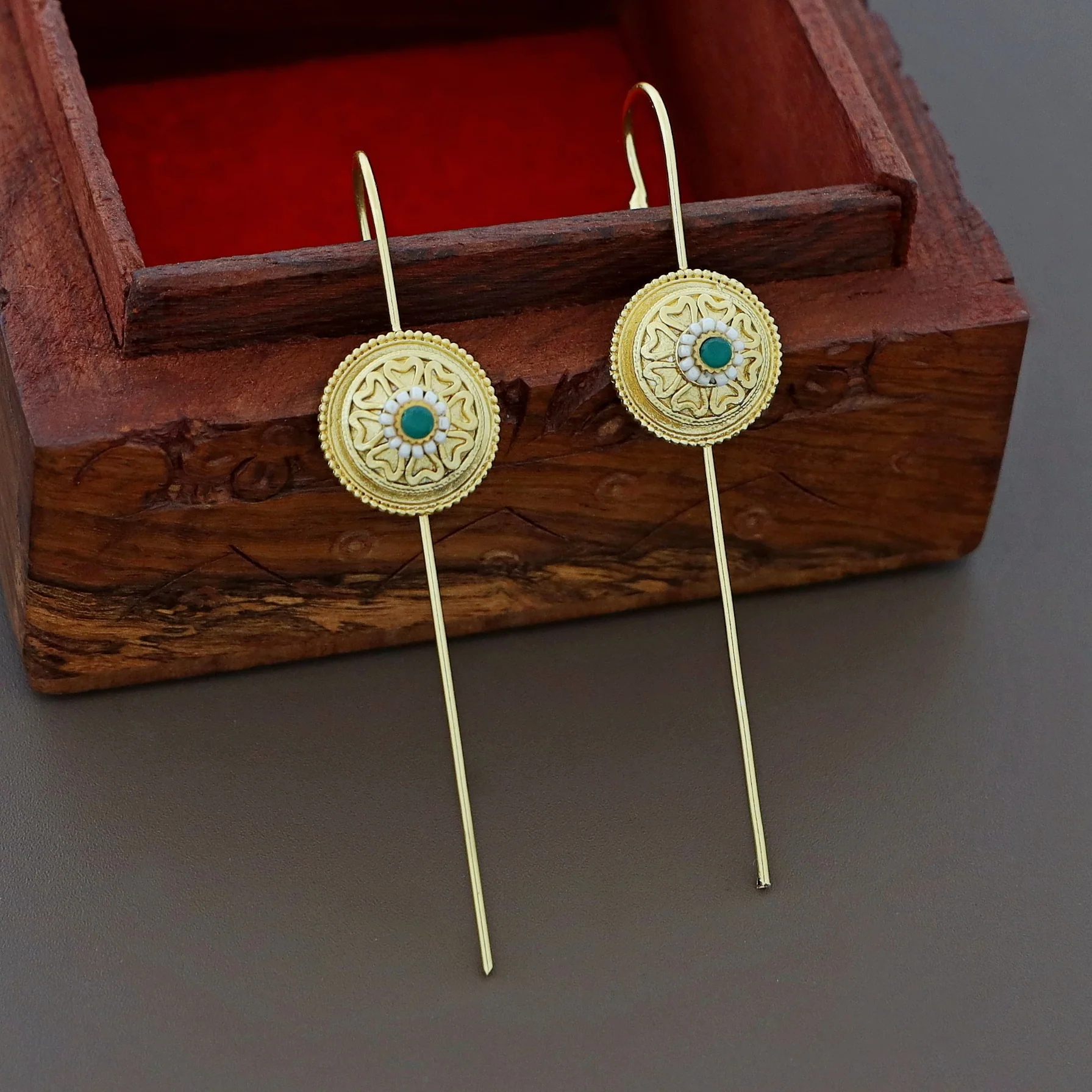 Birdie Golden Circle Ear-Cuff (Set Of 2) - Image 5