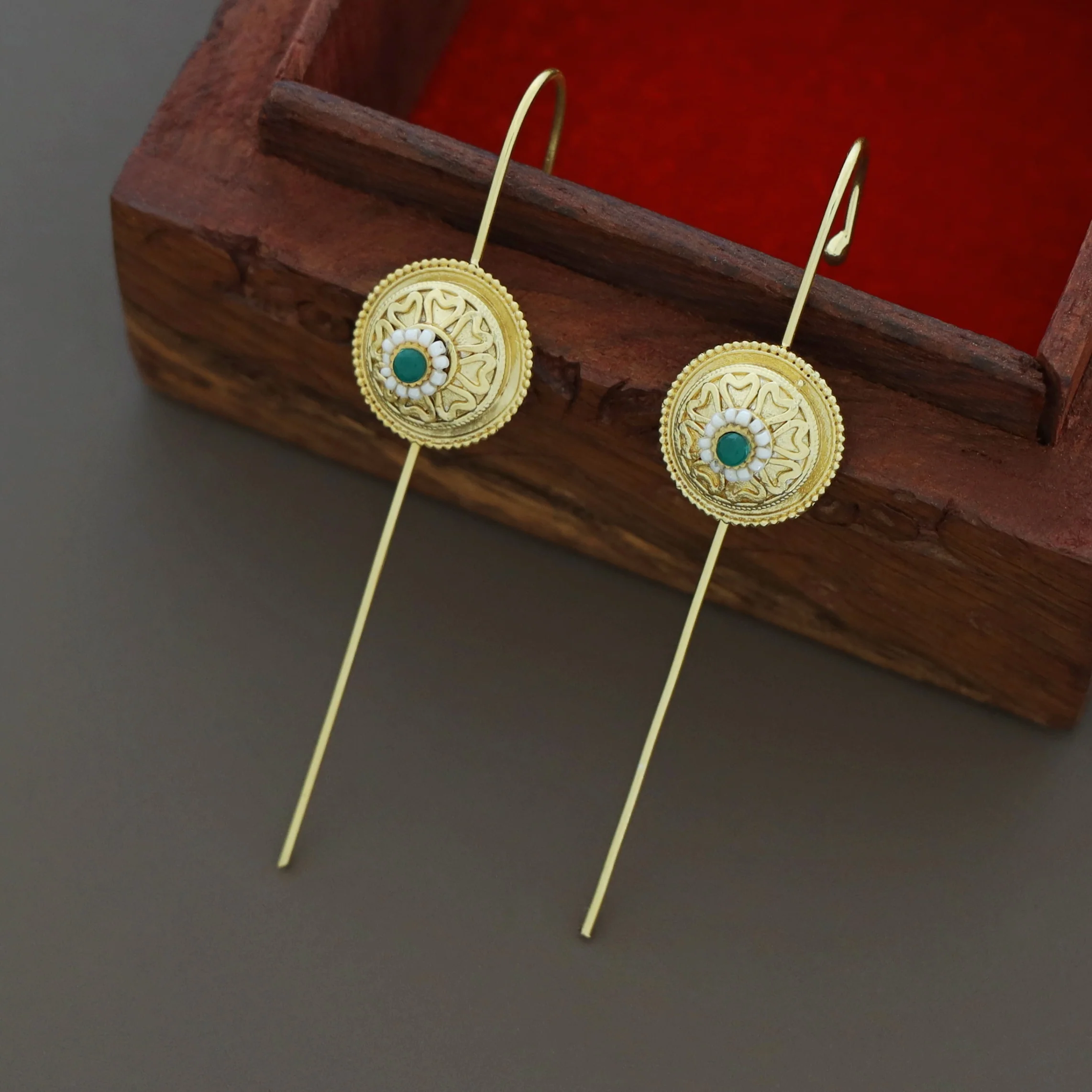 Birdie Golden Circle Ear-Cuff (Set Of 2) - Image 6